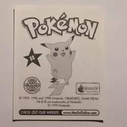 Pokemon - Grimer - Topps Merlin Sticker - Series 1 - #88/240 - 1999 - Image 2