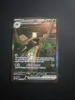 Pokemon TCG Sinistcha EX Full Art Special Illustration Rare Sv06 210/167 Holo - Image 1