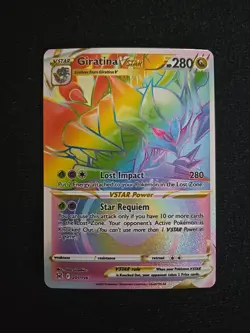 Pokemon TCG Giratina VSTAR 201/196 Secret Rainbow Rare, Lost Origin - Image 1
