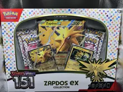 Pokemon TCG Scarlet & Violet 151 Zapdos EX Collection Box NEW SEALED - Image 1