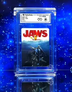Alpha Holo - SURF'S UP Limited (24/25) Pokemon x Jaws Gyarados Custom Fan Art - Image 1