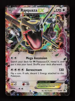 Rayquaza EX XY69 Promo XY Black Star Promos Pokemon Heavily Played - Image 1