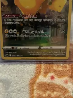 Pokemon Pikachu Full Art Ultra Rare Holo Crown Zenith GG30/GG70 Basic - NM - Image 3