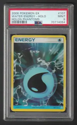2006 Pokemon EX Holon Phantoms HOLO Water Energy PSA 9 #107 - Image 1