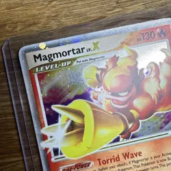 Pokemon Holo Magmortar Lv. X– Mysterious Treasures – 123/123 - 2007 - Image 3