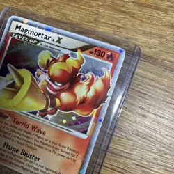 Pokemon Holo Magmortar Lv. X– Mysterious Treasures – 123/123 - 2007 - Image 4