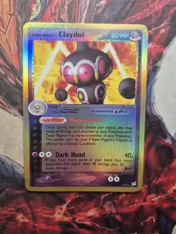 Team Magma's Claydol 33/95 EX Team Magma Vs Team Aqua Reverse Holo Pokemon LP - Image 1