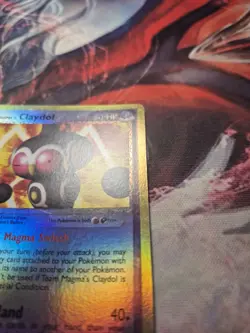 Team Magma's Claydol 33/95 EX Team Magma Vs Team Aqua Reverse Holo Pokemon LP - Image 4