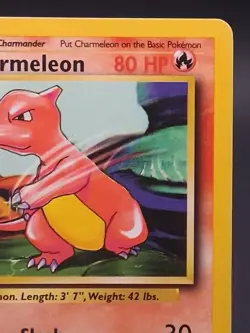 Pokemon TCG Charmeleon 24/102 Base Set Unlimited Vintage 1999 WOTC MP - Image 2