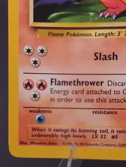 Pokemon TCG Charmeleon 24/102 Base Set Unlimited Vintage 1999 WOTC MP - Image 4