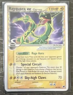 Pokemon Rayquaza ex Delta Species Ultra Rare Holo 97/101 EX Dragon Frontiers - Image 1