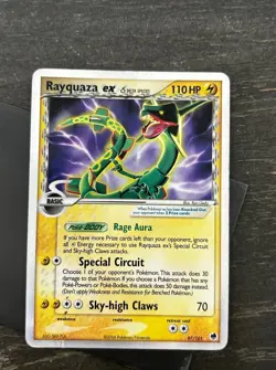 Pokemon Rayquaza ex Delta Species Ultra Rare Holo 97/101 EX Dragon Frontiers - Image 4