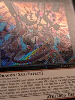 Arc Rebellion Xyz Dragon - Secret Rare - PHRA-EN041 - 1st Edition - VLP - Image 4
