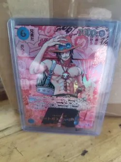 ONE PIECE 2025 PORTGAS D. ACE RED MANGA ALTERNATE ART OP13-119 SEC JAPANESE - Image 2