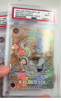 One Piece Gear 5 Nika Monkey D. Luffy PSA 10 OP11-12 DIY OPCG 2025 - Image 4
