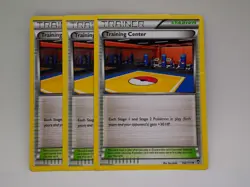 3x Pokemon TCG Training Center XY Furious Fists 102/111 Regular Uncommon Card LP - Image 1
