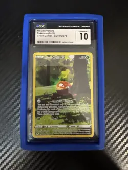 CGC 10 GEM MINT Hisuian Voltorb GG01/GG70 GALARIAN GALLERY HOLO Pokemon Card 077 - Image 1