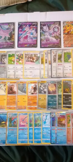 Pokemon Card Collection Lot, Eevee, Charizard, Mewtwo V - Image 3