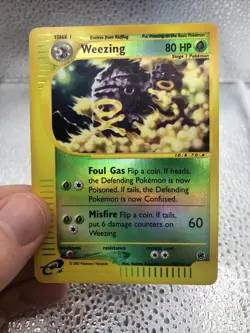 Pokemon TCG - Weezing 70/165 Expedition Reverse Holo Rare Card LP-NM! - Image 1