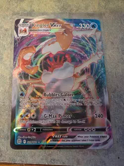 Kingler VMAX Holo Ultra Rare Pokemon TCG Card Brilliant Stars 029/172 - Image 1