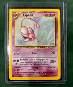 Pokemon Espeon Neo Discovery Holo Rare Holo 1/75 English TCG Card - Image 2