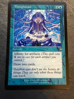 Magic The Gathering MTG Card Thoughtcast Retro Frame Commander the Brothers' War - Image 1