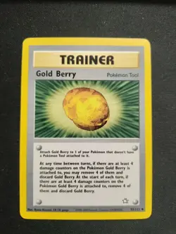 Gold Berry 93/111 Neo Genesis Uncommon Trainer Card LP Vintage WOTC Unlimited - Image 1