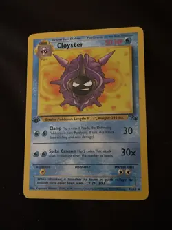 CLOYSTER - Fossil Set - 32/62 - Uncommon - Pokemon Card - Unlimited Edition D22 - Image 1