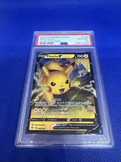 2020 Pokemon English Card - PSA 10 - Pikachu V SWSH Vivid Voltage #43 - Image 1