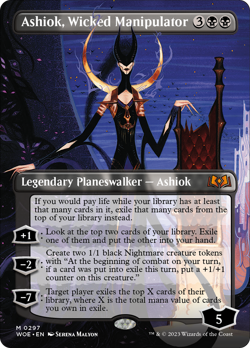 Ashiok, Wicked Manipulator (Borderless Alternate Art) [Wilds of Eldraine] - Image 1
