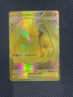 Mega Charizard Y EX No. 294/217 Ascended Heroes Pokemon Card Gold - Image 1
