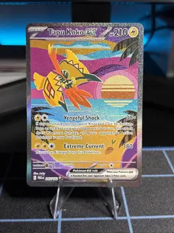 Pokemon TCG Tapu Koko EX 247/182 Paradox Rift Special Illustration - Image 1