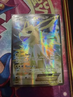 Jolteon EX 28a/83 Full Art Ultra Rare Holo Pokemon Card XY Generations LP - Image 1