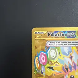 Pokemon TCG Sv08: Surging Sparks Pikachu EX 247/191 Gold Hyper Rare Holo - Image 2