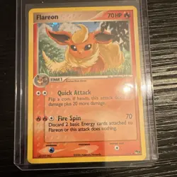 Pokemon TCG Flareon POP Series 3 002/017 Holo Rare 70HP English Card - Image 1