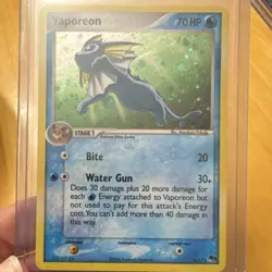 Pokemon TCG Vaporeon POP Series 3 006/017 Holo Rare 70HP English Card - Image 1