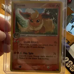 Pokemon TCG Flareon POP Series 3 002/017 Holo Rare 70HP English Card - Image 1