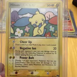 Pokemon TCG Minun POP Series 3 004/017 Holo Rare 50HP English Card - Image 1