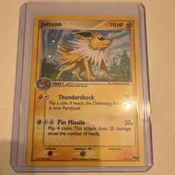 Pokemon TCG Jolteon POP Series 3 3/17 Holo Rare 70HP Thundershock Pin Missile - Image 1