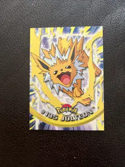 Pokemon TCG #135 Jolteon Topps Series 3 Non Holo Blue Label TV Animation Edition - Image 1