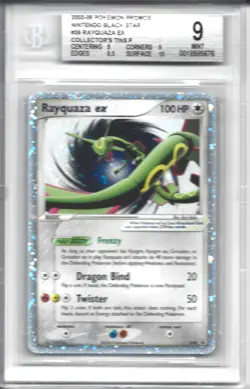 Pokemon Rayquaza 039 EX Collector's Tin Nintendo Black Star Promo Holo BGS 9 - Image 1