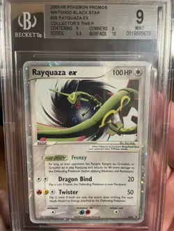 Pokemon Rayquaza 039 EX Collector's Tin Nintendo Black Star Promo Holo BGS 9 - Image 3