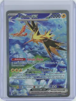 Zapdos EX 202/165 - Pokemon Scarlet & Violet 151 Special Illustration Rare - Image 1
