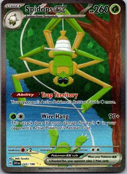 Spidops ex 243/198 - SV01: Scarlet & Violet Base Set SiR Pokemon TCG NM - Image 1
