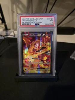 Pokemon Charizard EX XY121 Full Art Promo Holo Black Star Red & Blue PSA 7 - Image 2