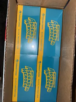 Pokemon TCG Ascended Heroes Pokemon Center ETB Elite Trainer Box CASE of 4 - Image 1