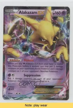 Alakazam EX Pokemon XY Fates Collide #25 READ 2f4 - Image 1