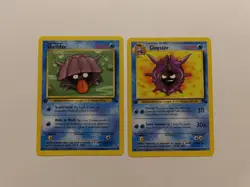 Shellder & Cloyster Evolution Set 1st Edition LP - Fossil Pokemon - Image 1