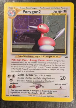 Pokemon Porygon2 Holo 12/64 Neo Revelation WOTC Vintage Card MP - Image 1