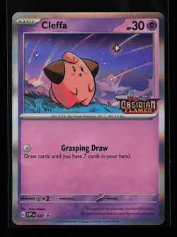 Cleffa 037 SV: Scarlet & Violet Obsidian Flames Stamped Pokemon Card - Image 1